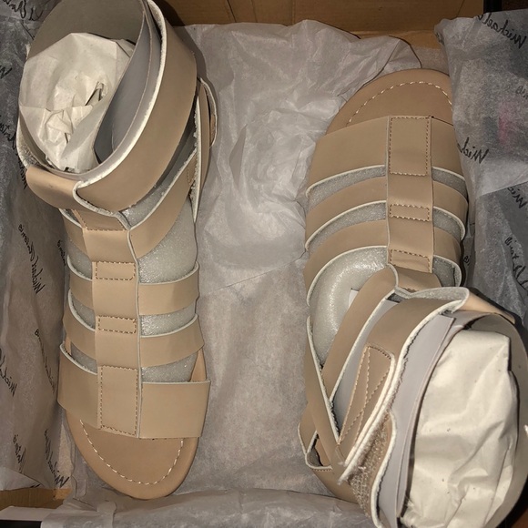 Tan Gladiator Sandals - Picture 2 of 5